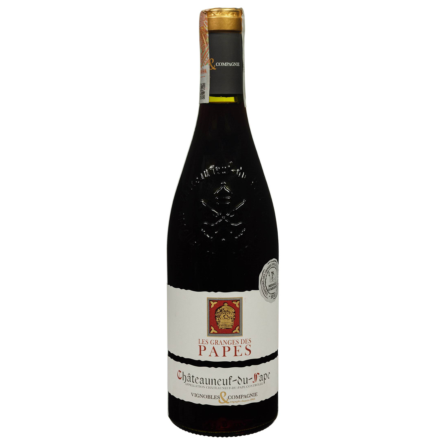 Вино Granges Des Papes Chateauneuf-du-Pape, красное, сухое, 0,75 л - фото 1