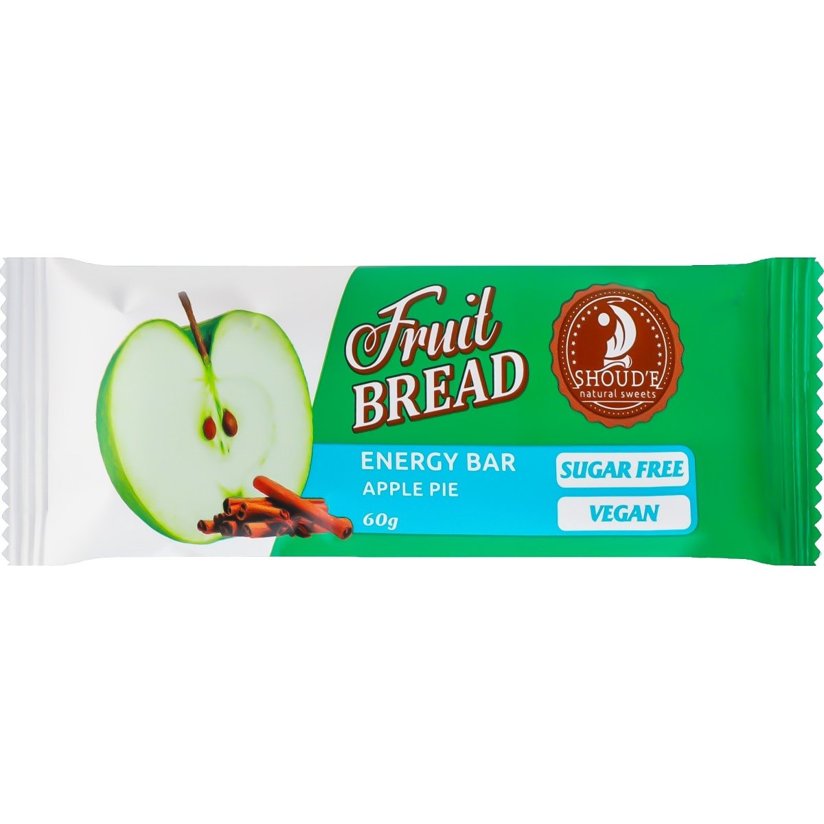 Батончик Shoud'e Fruit Bread Energy Bar Apple pie 60 г - фото 1