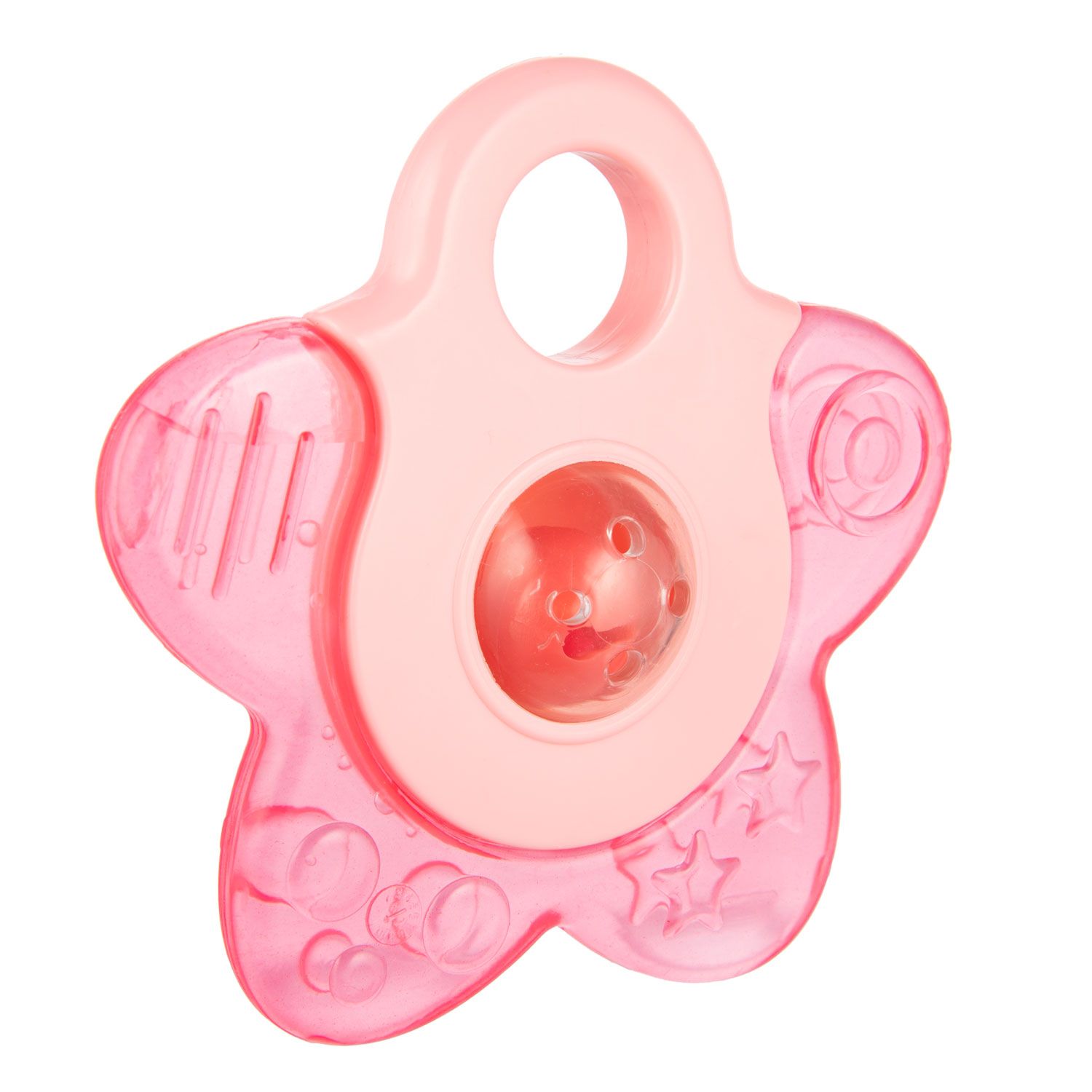Брязкальце-прорізувач Canpol babies Зірочка, з водою, рожевий (56/161_cor) - фото 1