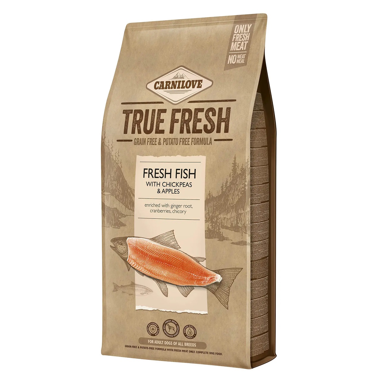 Сухой корм для собак Carnilove True Fresh FISH for Adult dogs, рыба, 11,4 кг - фото 1