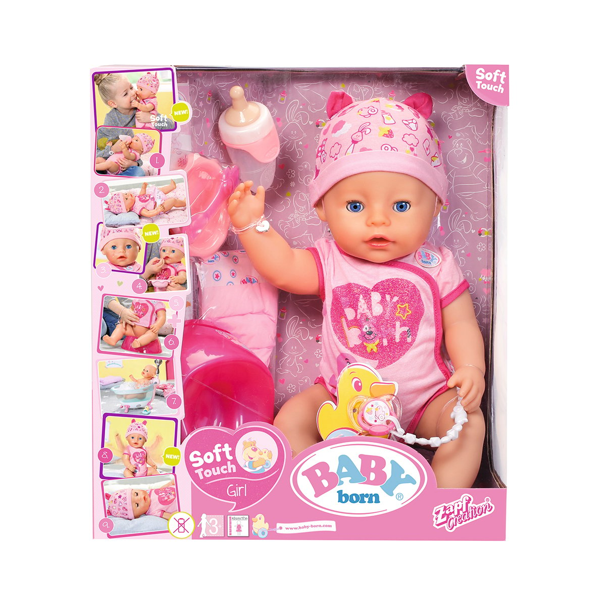 Кукла Baby Born Нежные объятия Очаровательная Малышка, с аксессуарами, 43 см (824368) - фото 9