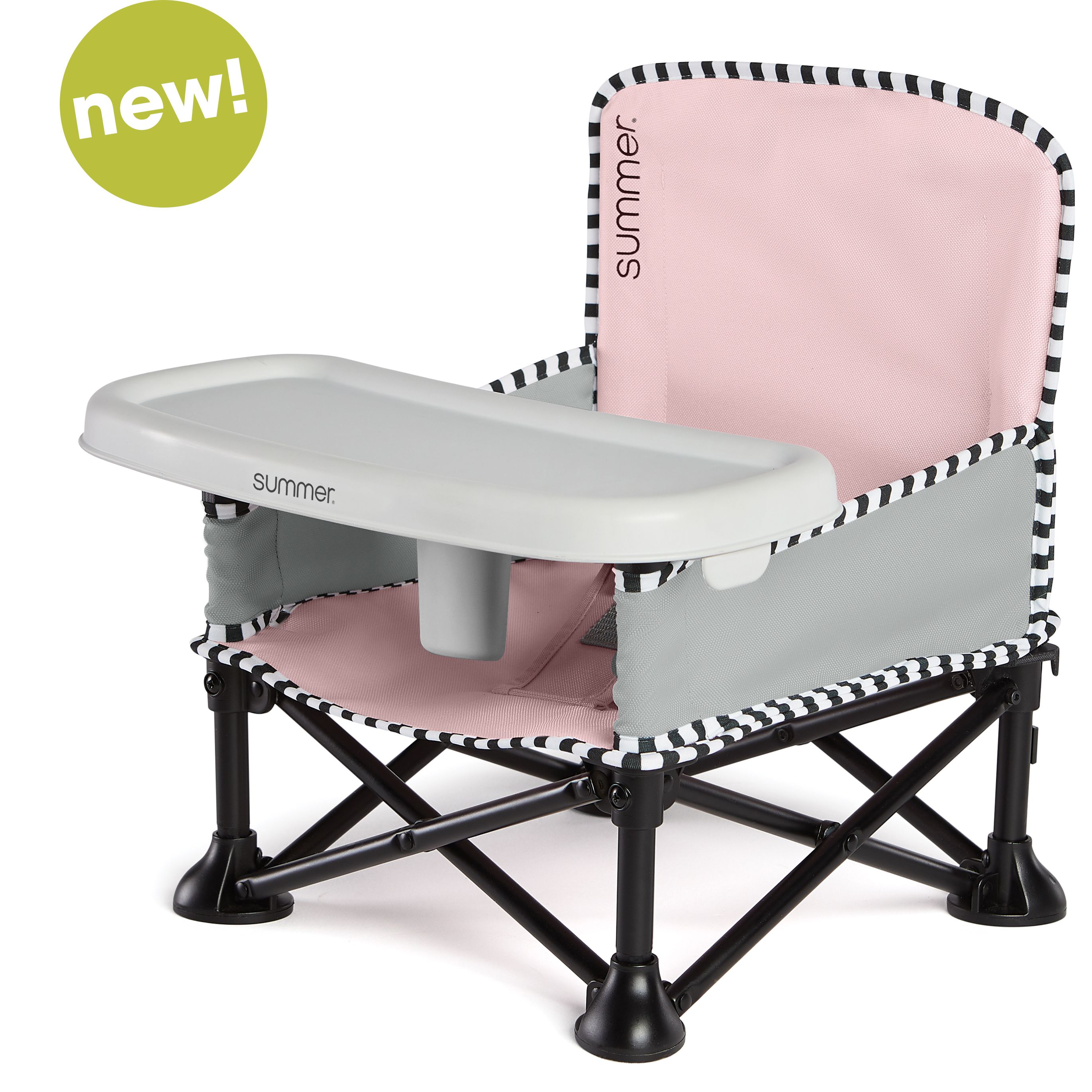 Раскладной стул-бустер Summer infant Pop'n Sit, розовый (13706) - фото 3