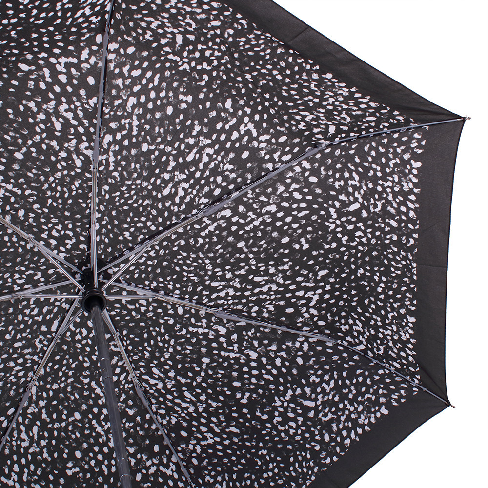Женский складной зонтик полный автомат Happy Rain 95 см черный - фото 4