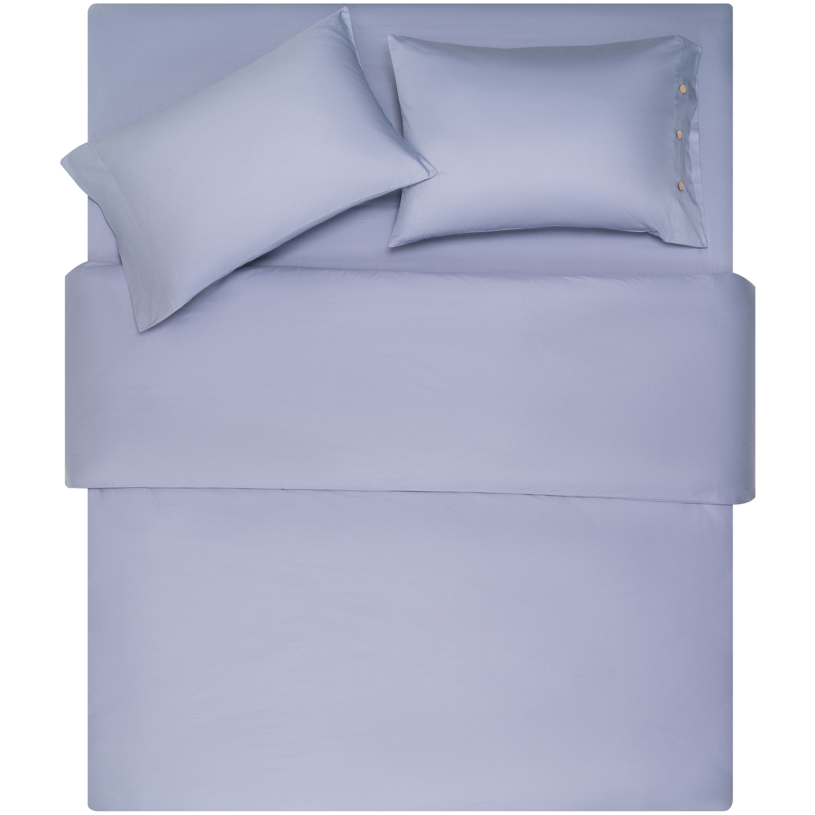 Комплект постельного белья Ardesto Mix&Match сатин двуспальный евро светло-серый (ART2022SF) - фото 1