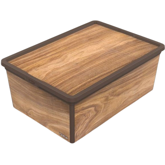 Коробка Qutu Trend Box Wood, 10 л (TREND BOX с/к WOOD 10л.) - фото 1
