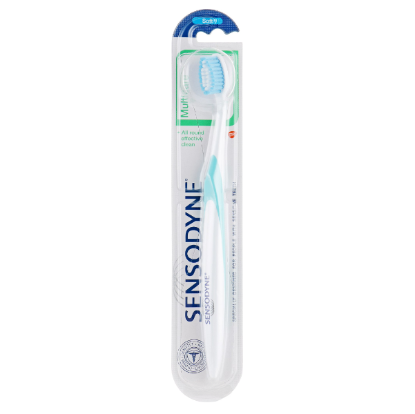 Зубна щітка Sensodyne Комплексний Захист, м'яка, біло-блакитна - фото 1