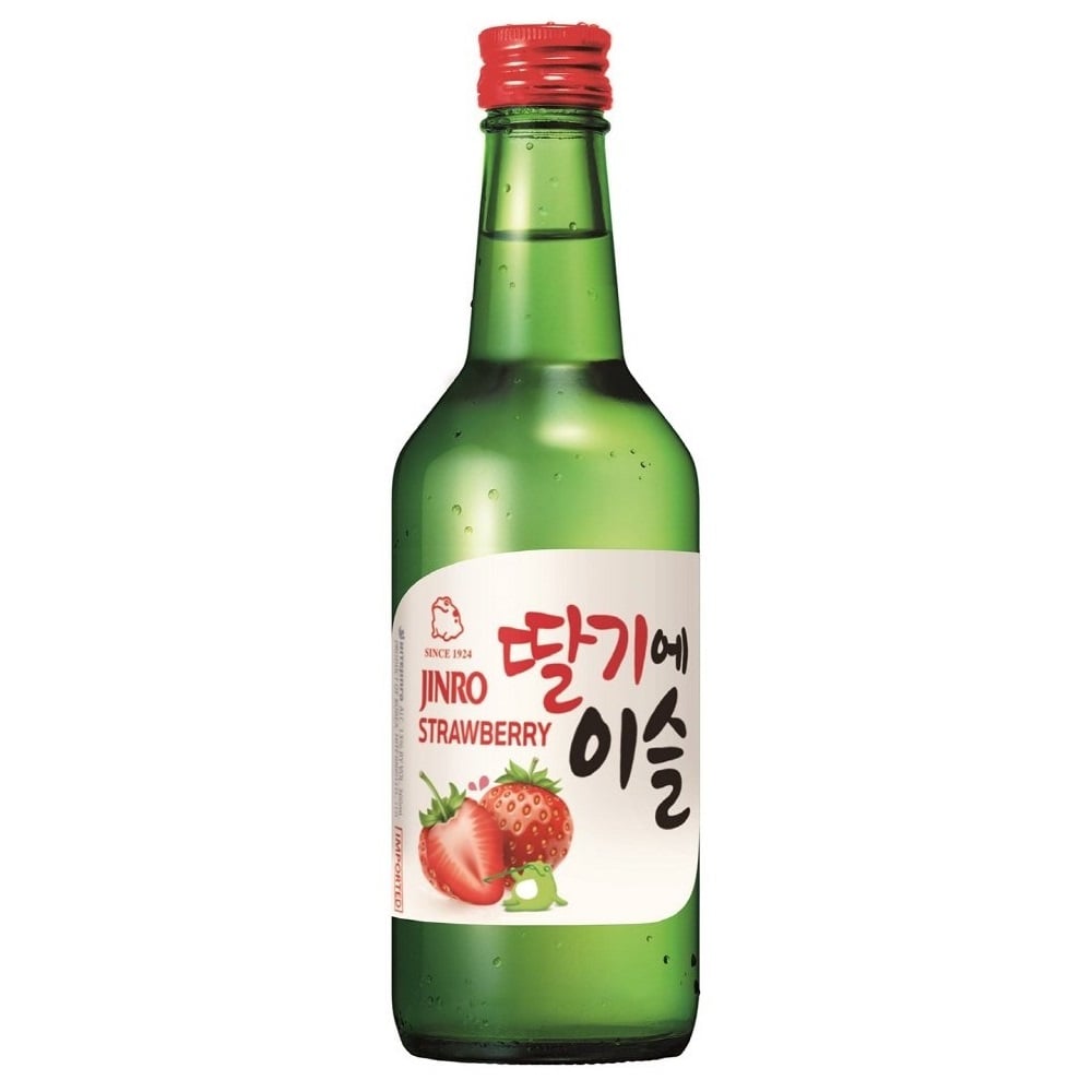 Соджу Jinro Strawberry Soju, 13%, 0,36 л (854453) - фото 1