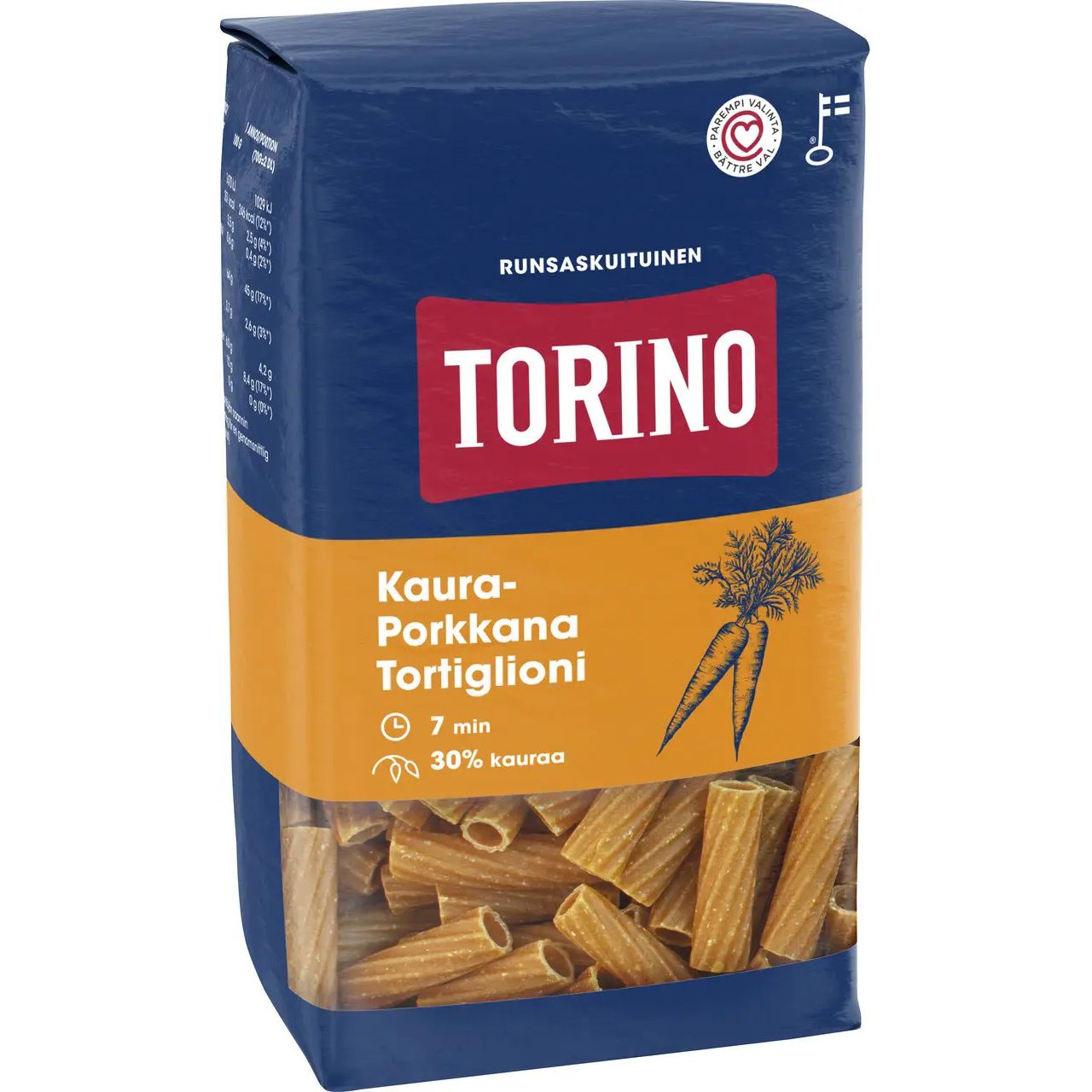 Макароны Torino Kaura-Porkkana овсяно-морковные 400 г - фото 1