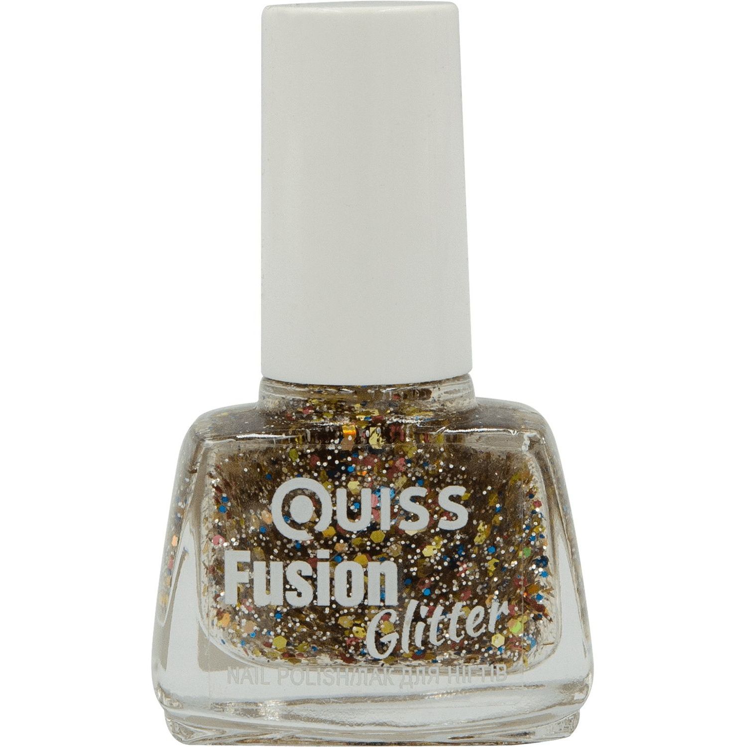 Лак для нігтів Quiss Fusion Glitter відтінок 02, 6 г - фото 1