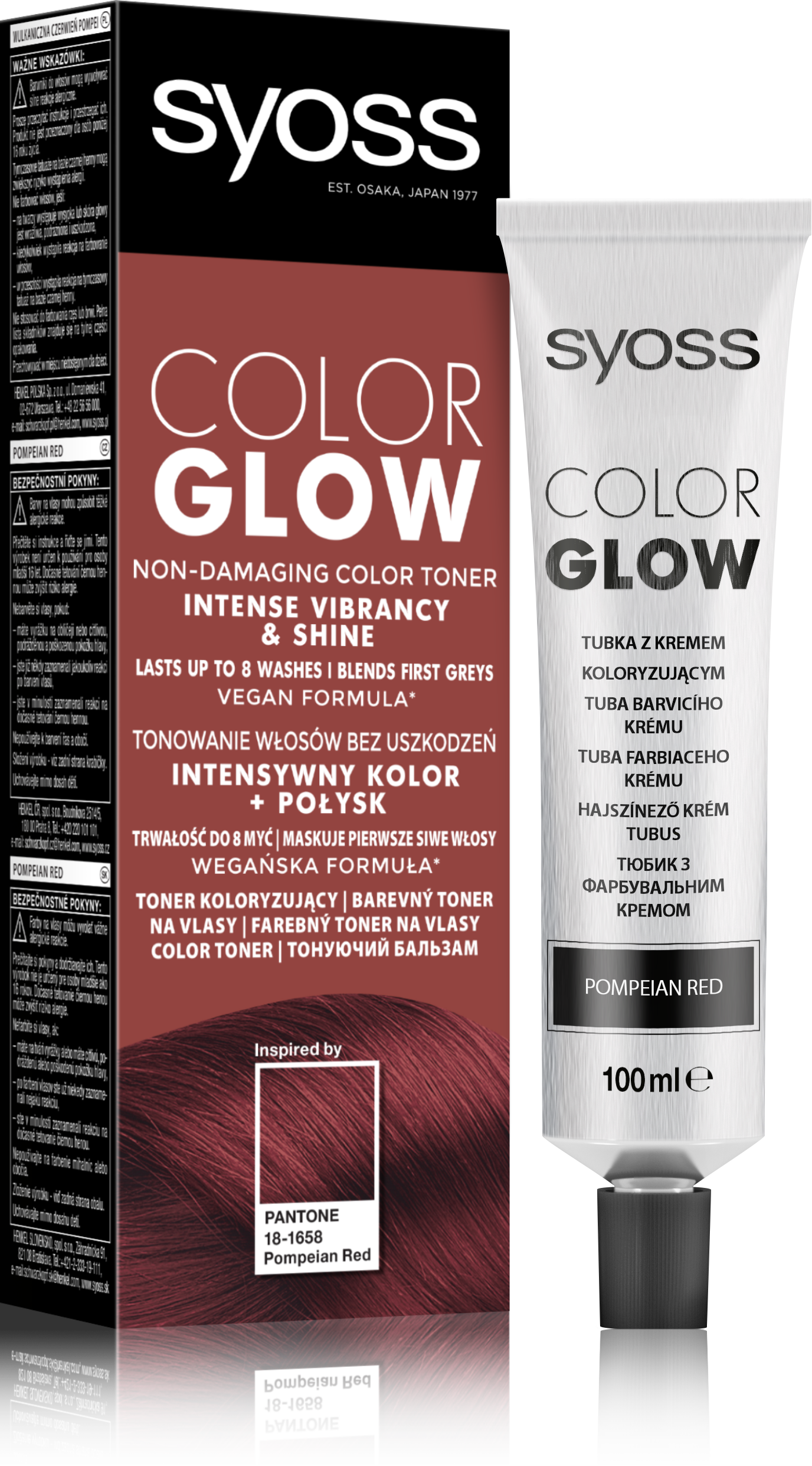 Тонувальний бальзам для волосся Syoss Color Glow, Палкий Червоний, 100 мл (2807591) - фото 2