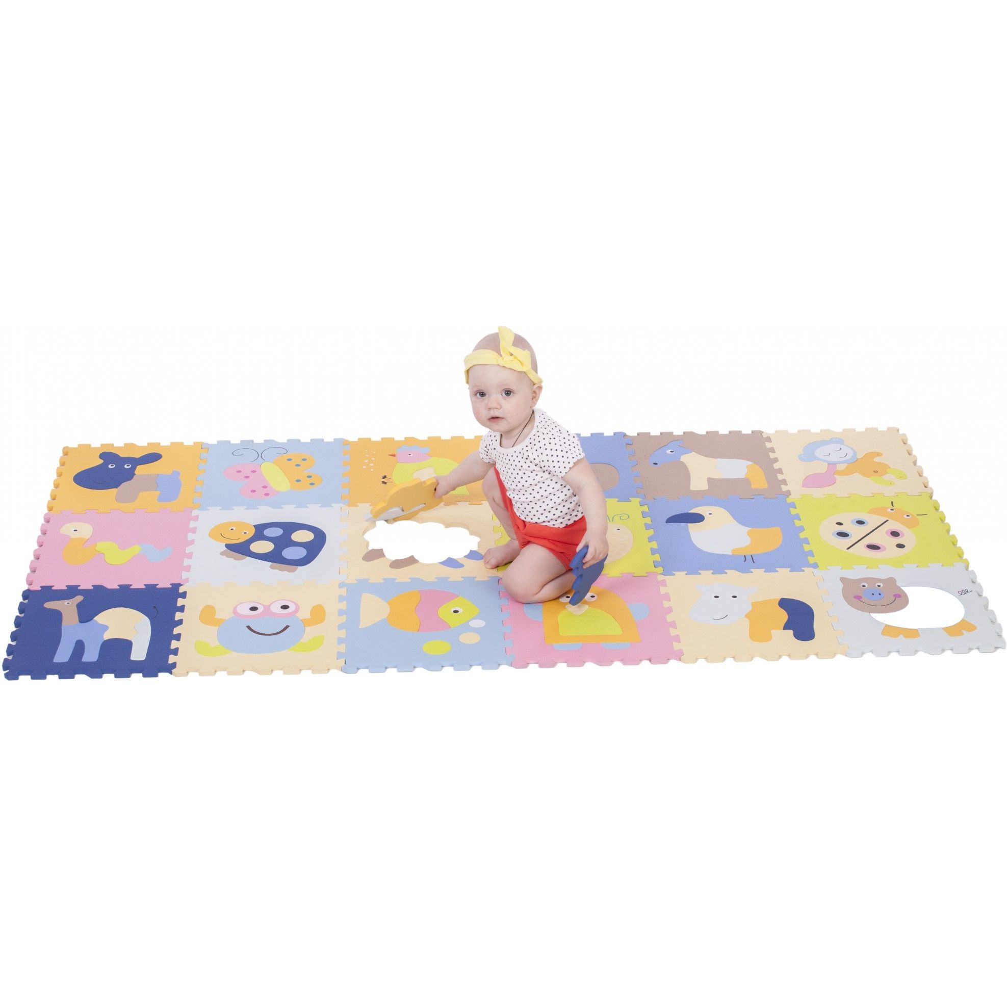 Ігровий килимок-пазл Baby Great Чарівний світ, 184х92 см (GB-M1218ABL) - фото 3