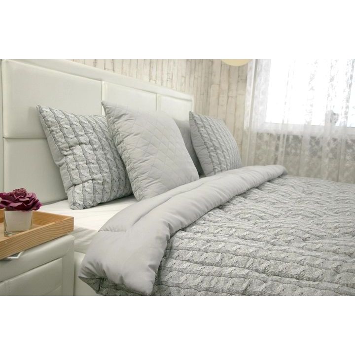 Одеяло силиконовое Руно Grey Braid, 220х200 см (Р322.52_Grey Braid) - фото 6