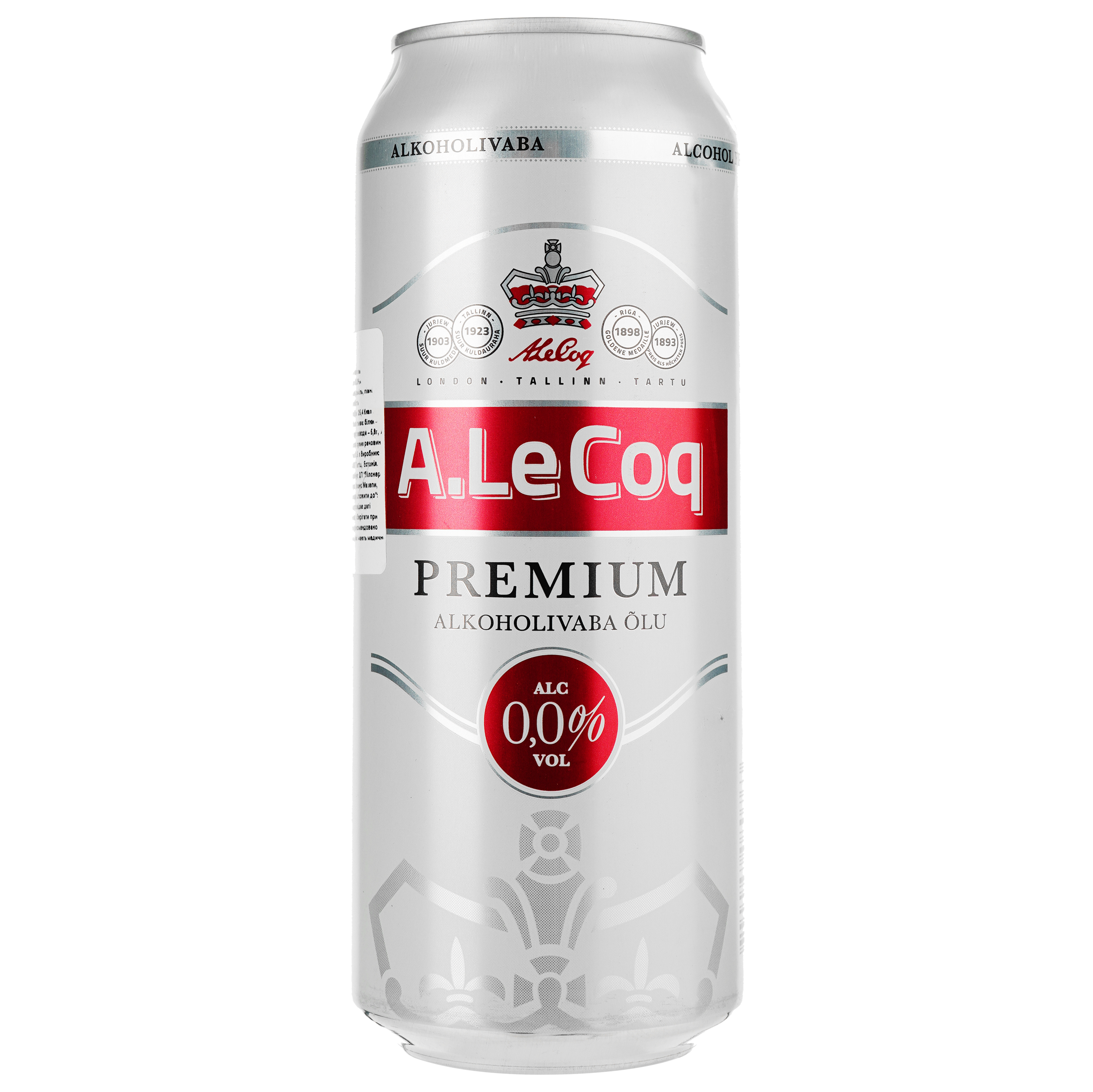 Пиво безалкогольное A Le Coq Premium светлое, ж/б, 0.5 л - фото 1
