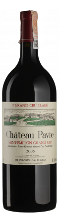 Вино Chateau Pavie Chateau Pavie 2005 красное, сухое, 14,5%, 1,5 л - фото 1