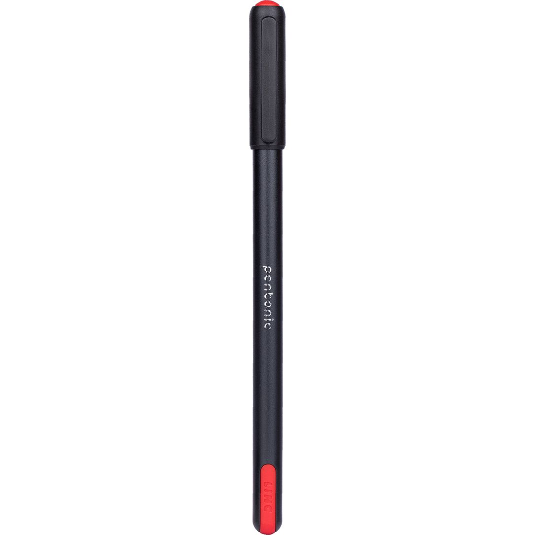 Ручка шариковая Linc Pentonic чернила красные упаковка 12 шт. (412060) - фото 1