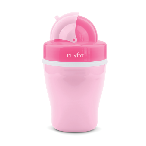 Чашка-непроливайка Nuvita з трубочкою, 200 мл, рожевий (NV1436Pink) - фото 1