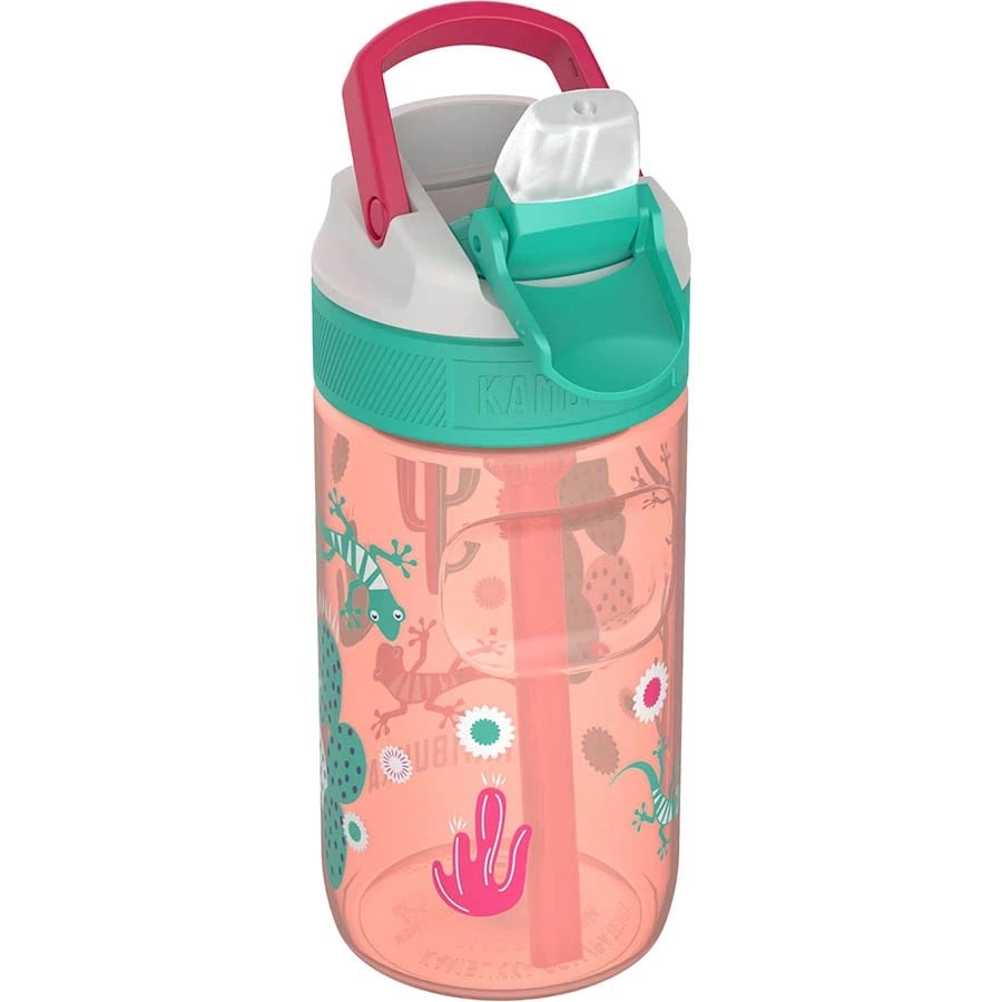 Бутылка для воды детская Kambukka Lagoon Cactus Gekko, 400 мл, розовая (11-04037) - фото 1