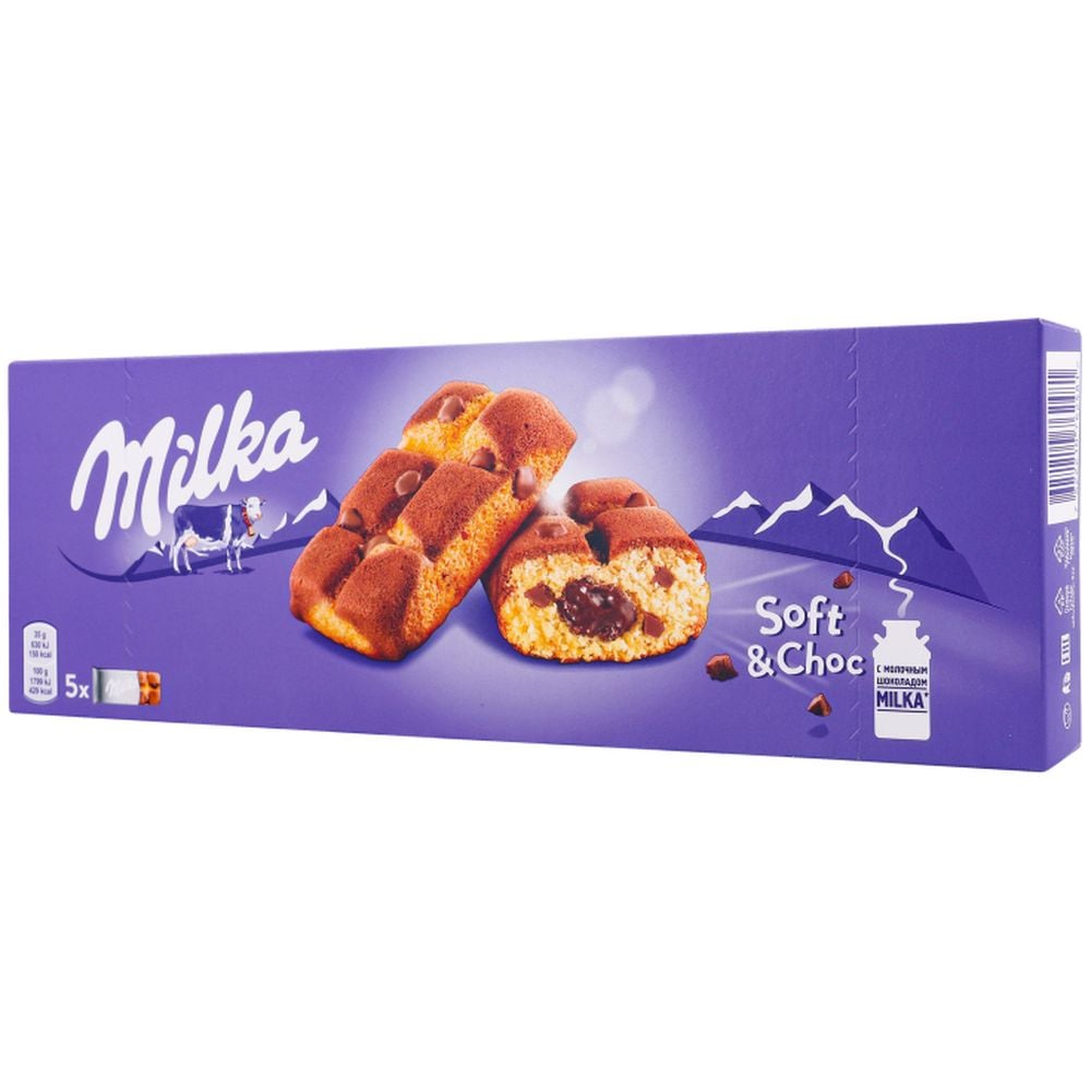 Бисквит Milka Soft & Choc с шоколадной начинкой 175 г - фото 3