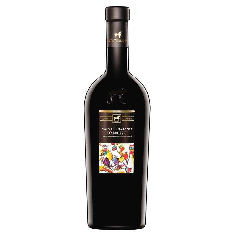 Вино Ulisse Montepulciano D’Abruzzo DOP, червоне, напівсухе, 14%, 0,75 л - фото 1