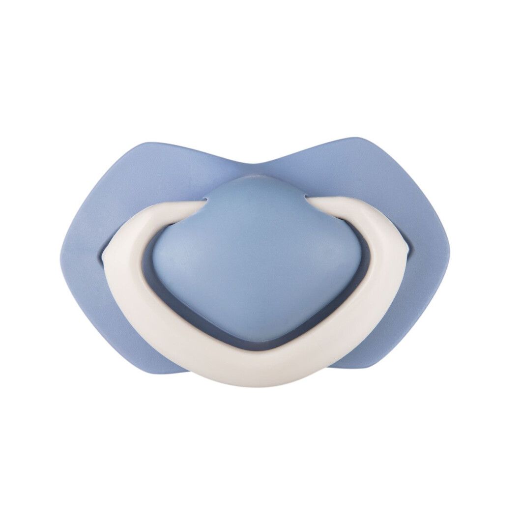 Силиконовая симметричная пустышка Canpol babies Pure Color, синий, 0-6 мес., 2 шт. (22/644_blu) - фото 3