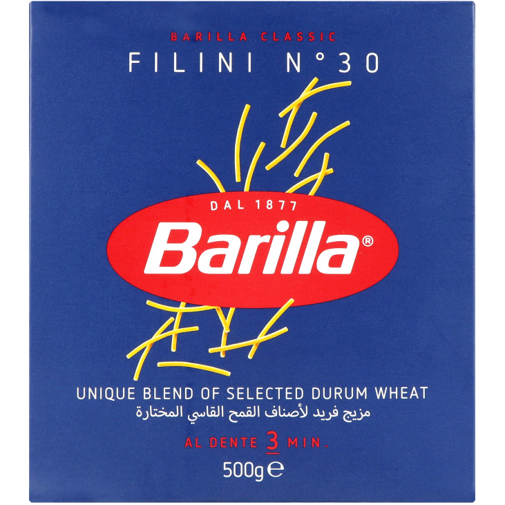 Макаронные изделия Barilla Filini №30 500 г - фото 2