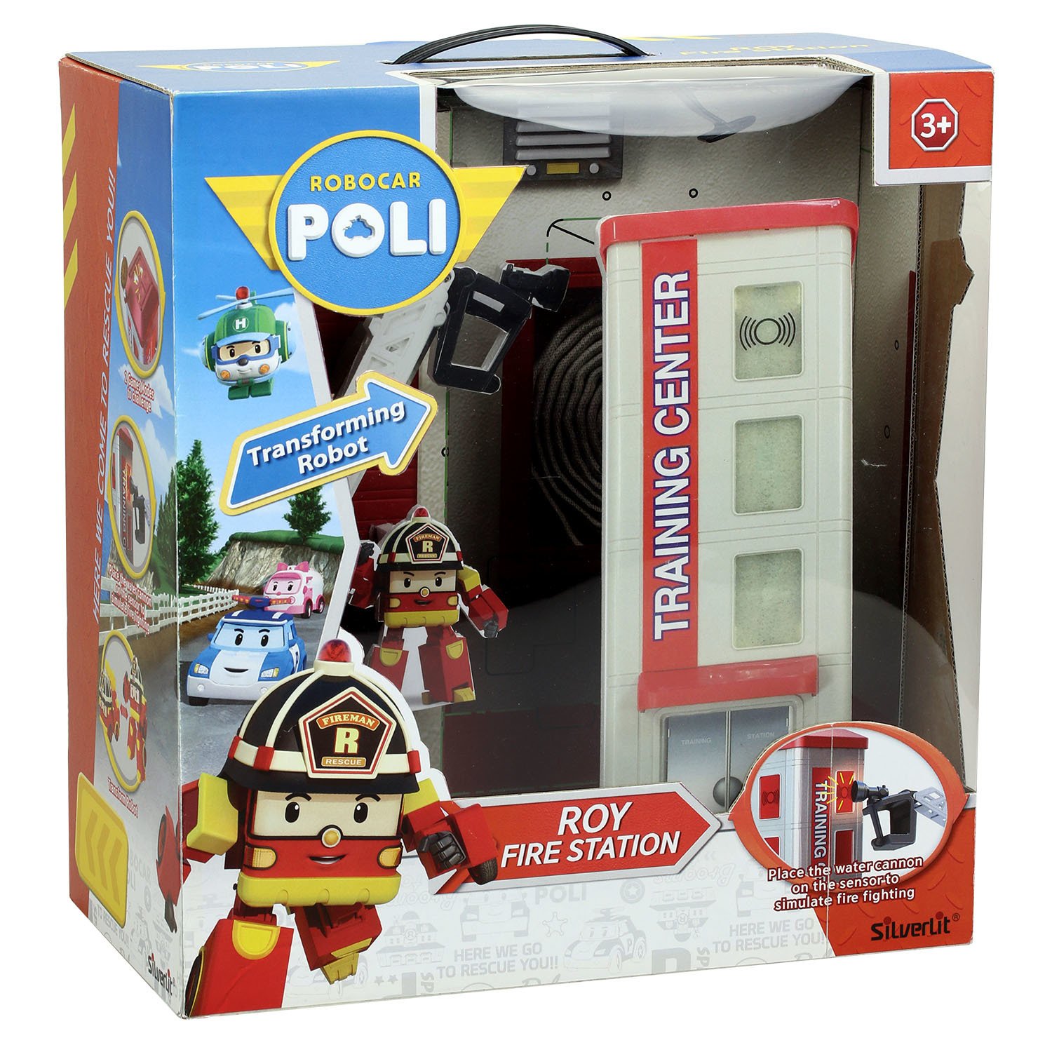 Ігровий набір Robocar Poli Пожежна станція, фігурка Рой в комплекті (83409) - фото 1