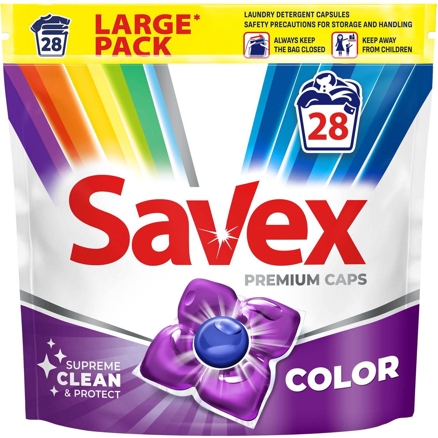 Капсули для прання Savex Super Caps Color, 28 шт. (75999) - фото 1