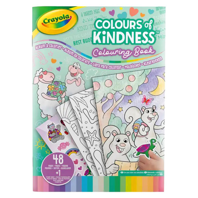 Розмальовка Crayola Colours of Kindness 48 сторінок + 1 сторінка наліпок (25-2737G) - фото 1