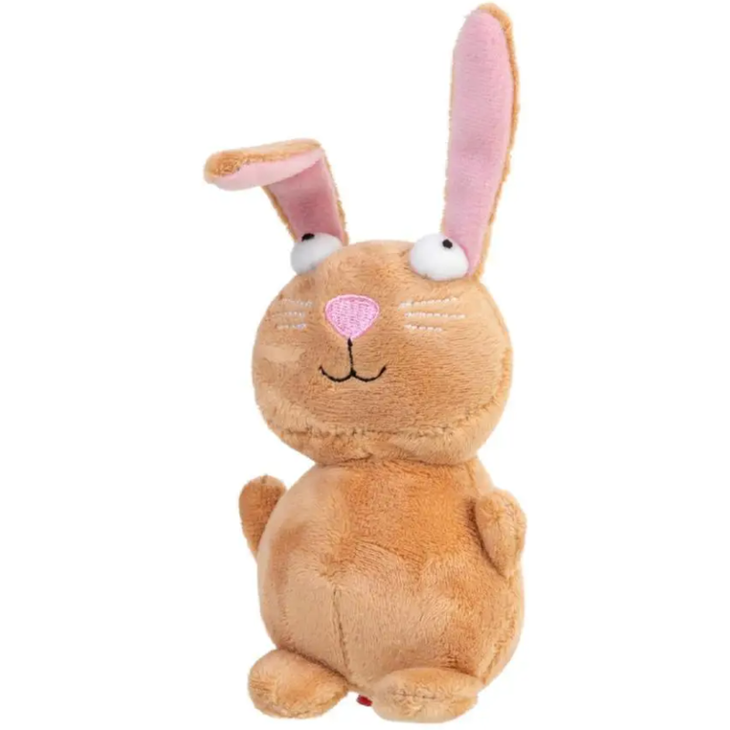 Игрушка для собак GiGwi Plush Кролик с пищалкой, 16 см (75053) - фото 1