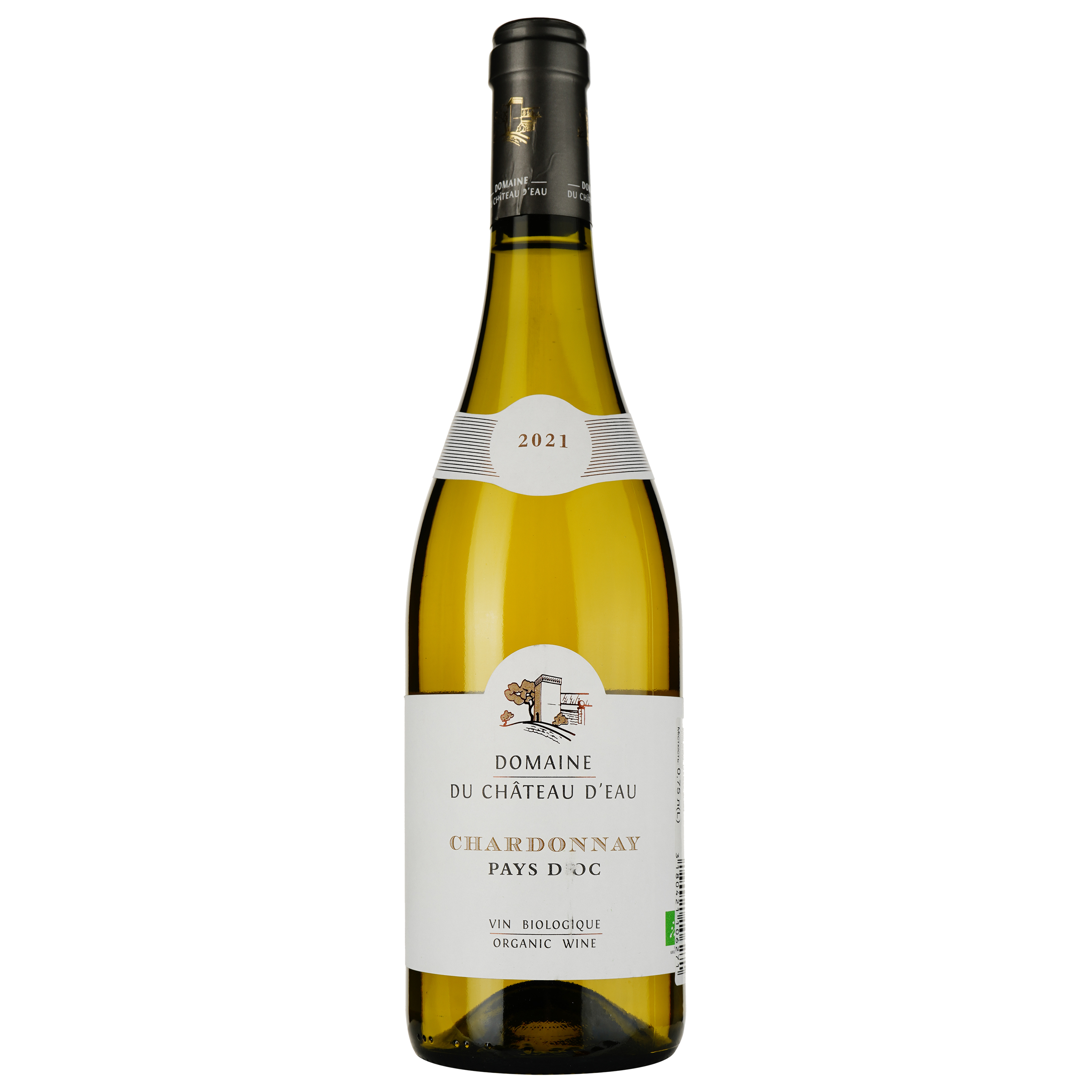 Вино Domaine Du Chateau D'eau Chardonnay IGP Pays d'Oc 2021 біле сухе 0.75 л - фото 1