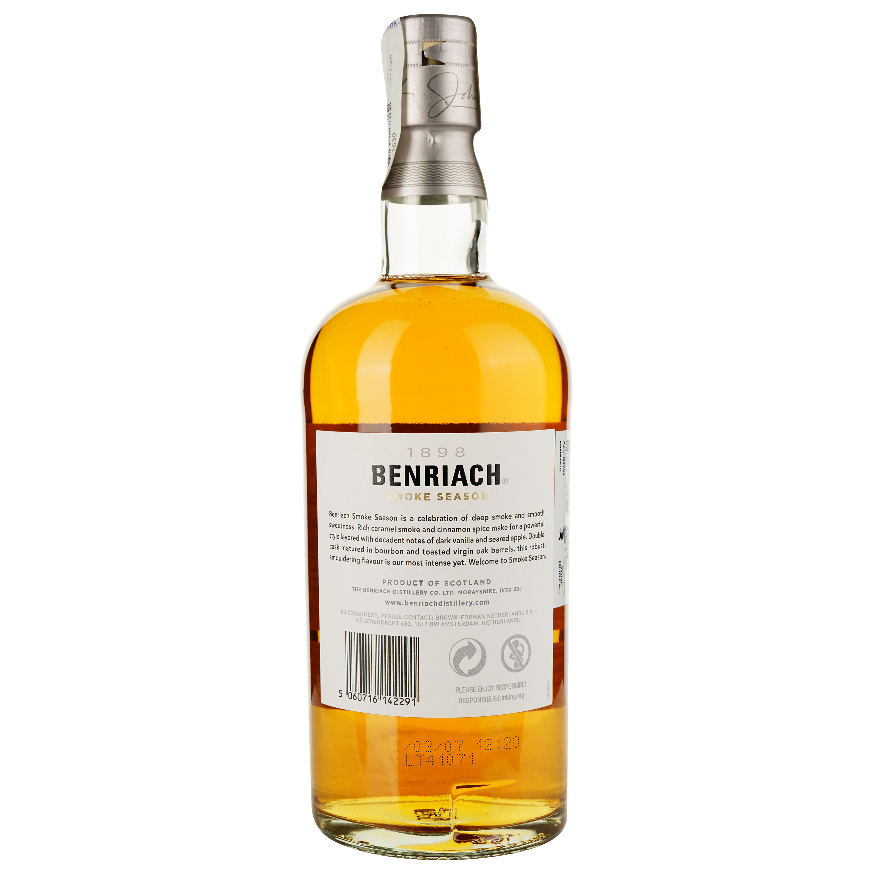 Виски BenRiach Smoke Season Single Malt Scotch Whisky 52.8% 0.7 л - фото 3