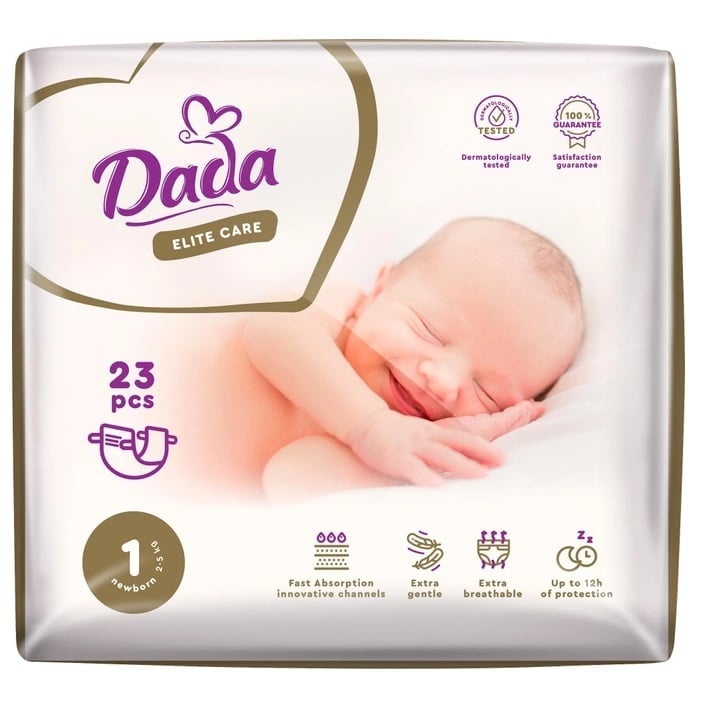 Подгузники Dada Elite Care Newborn 1 (2-5 кг), 23 шт. - фото 1