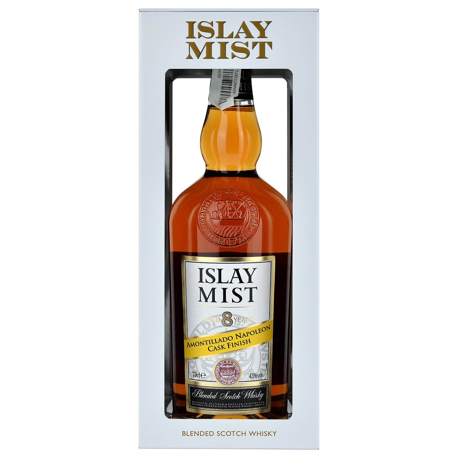 Виски Islay Mist Amontillado Napoleon Cask Finish Blended Scotch Whisky 8 yo, 43%, 0,7 л - фото 1