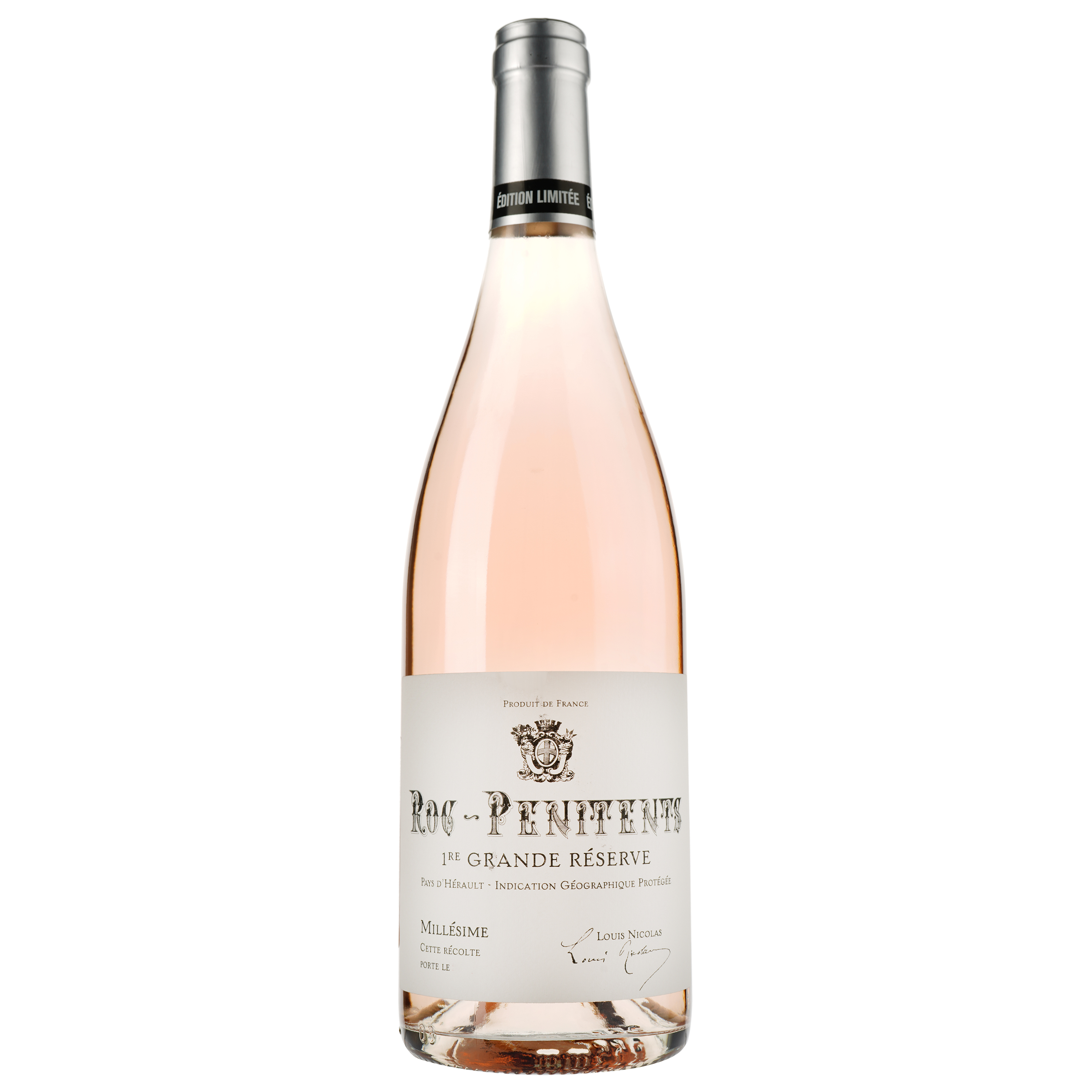 Вино Roc Penitents Rose IGP Herault, розовое, сухое, 0.75 л - фото 1