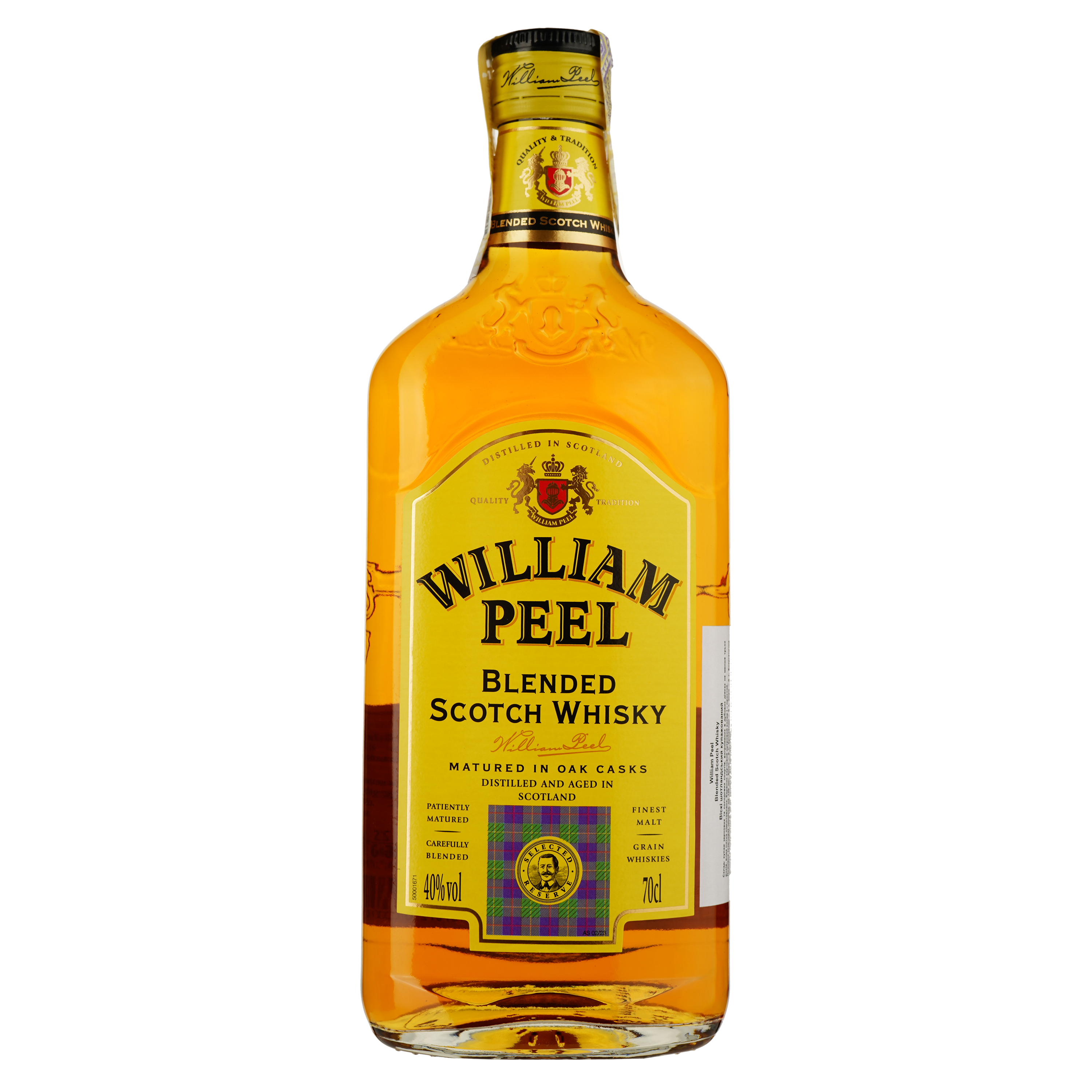 Виски William Peel Blended Scotch Whisky 40% 0.7 л - фото 1