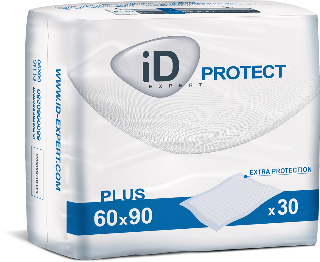 Одноразові гігієнічні пелюшки iD PROTECT Plus, 60x90 см, 30 шт. - фото 2