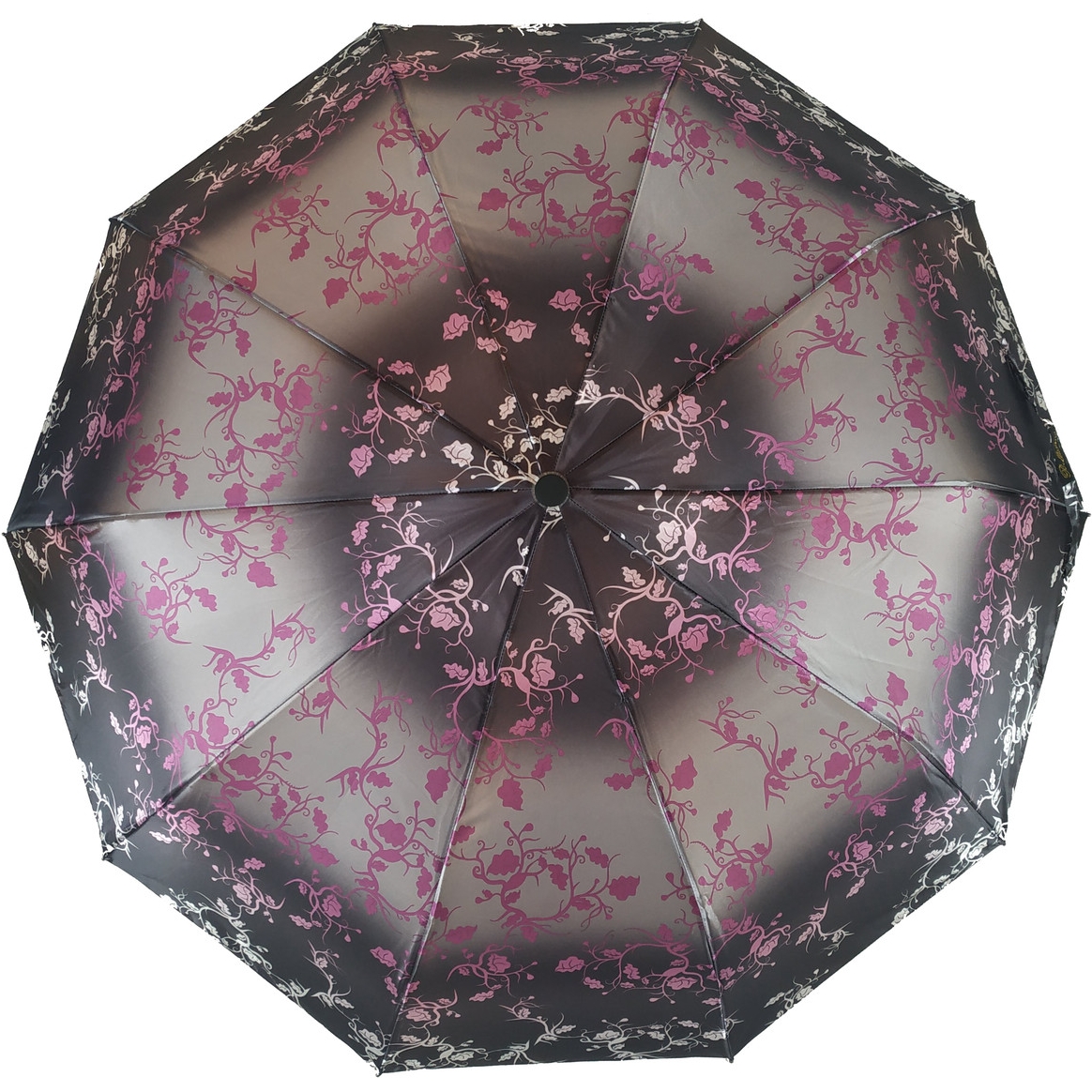 Женский складной зонтик полуавтомат S&L 102 см серый - фото 1