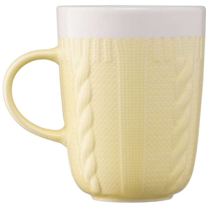 Чашка Ardesto Кnitti, 330 мл, жовтий (AR3457Y) - фото 4