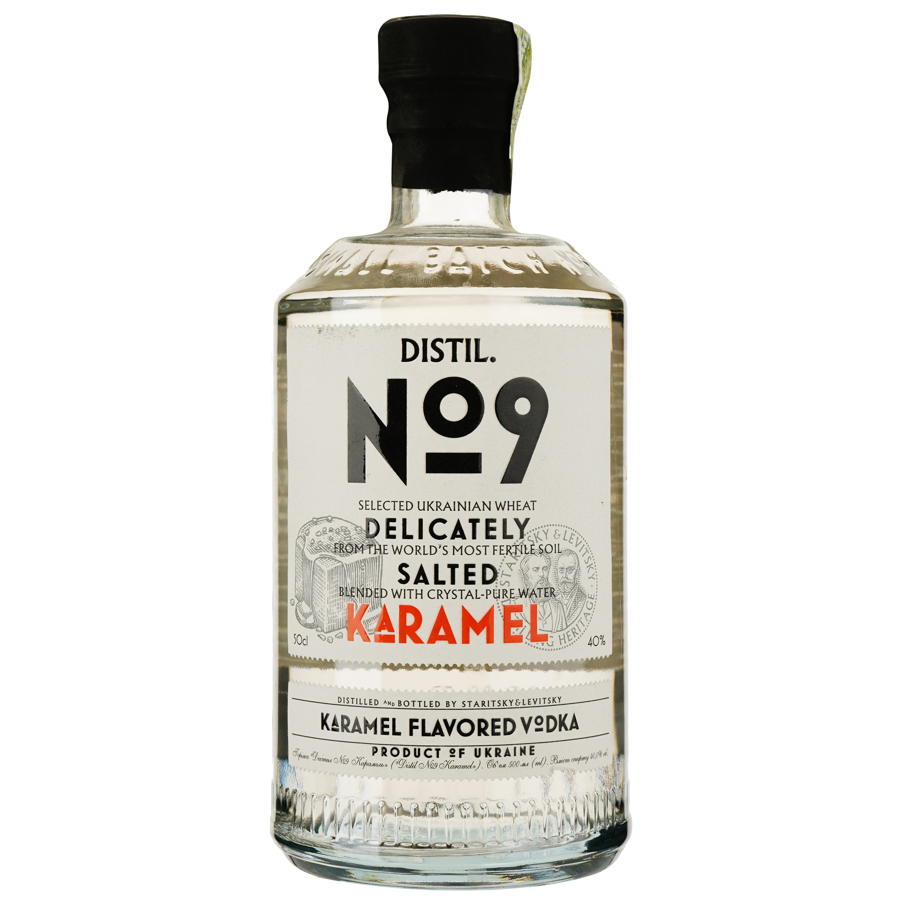 Водка Distil №9 Salted Caramel 40% 0.5 л - фото 1
