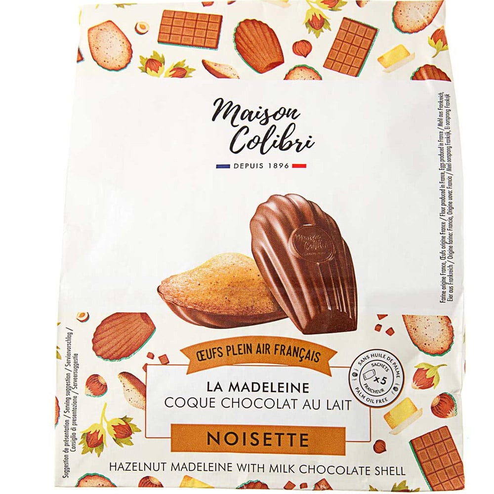 Кекс Maison Colibri Мадлен з фундуком укритий молочним шоколадом 150 г - фото 1