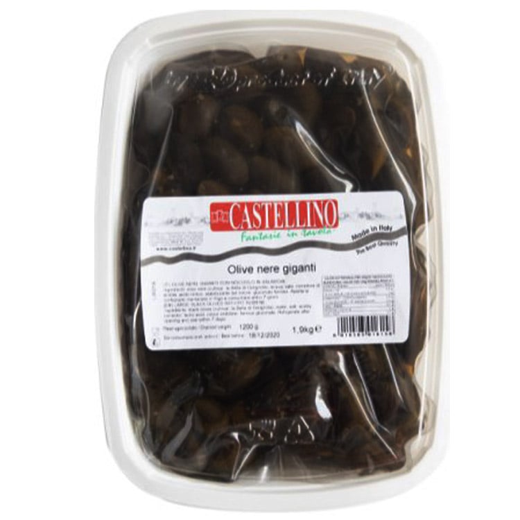 Оливки Castellino черные большие в рассоле 1.9 кг - фото 1
