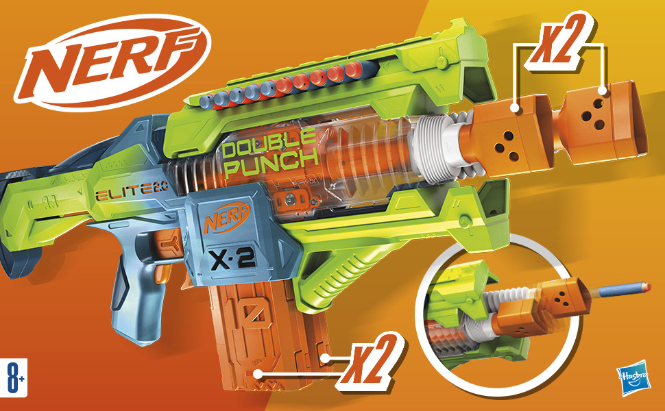 Бластер Hasbro Nerf Elite 2.0 Двойной удар (F6363) - фото 4