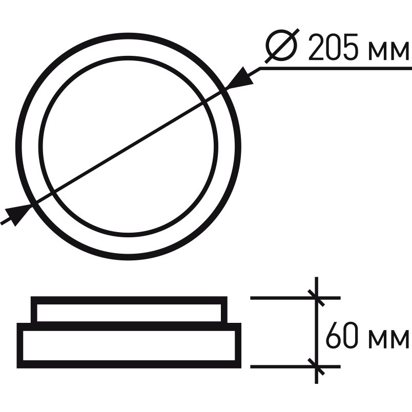 Светильник Eurolamp LED ЖКХ с аккумулятором 12W 5000K круглый накладной (LED-NLR-12/50(EM)) - фото 3