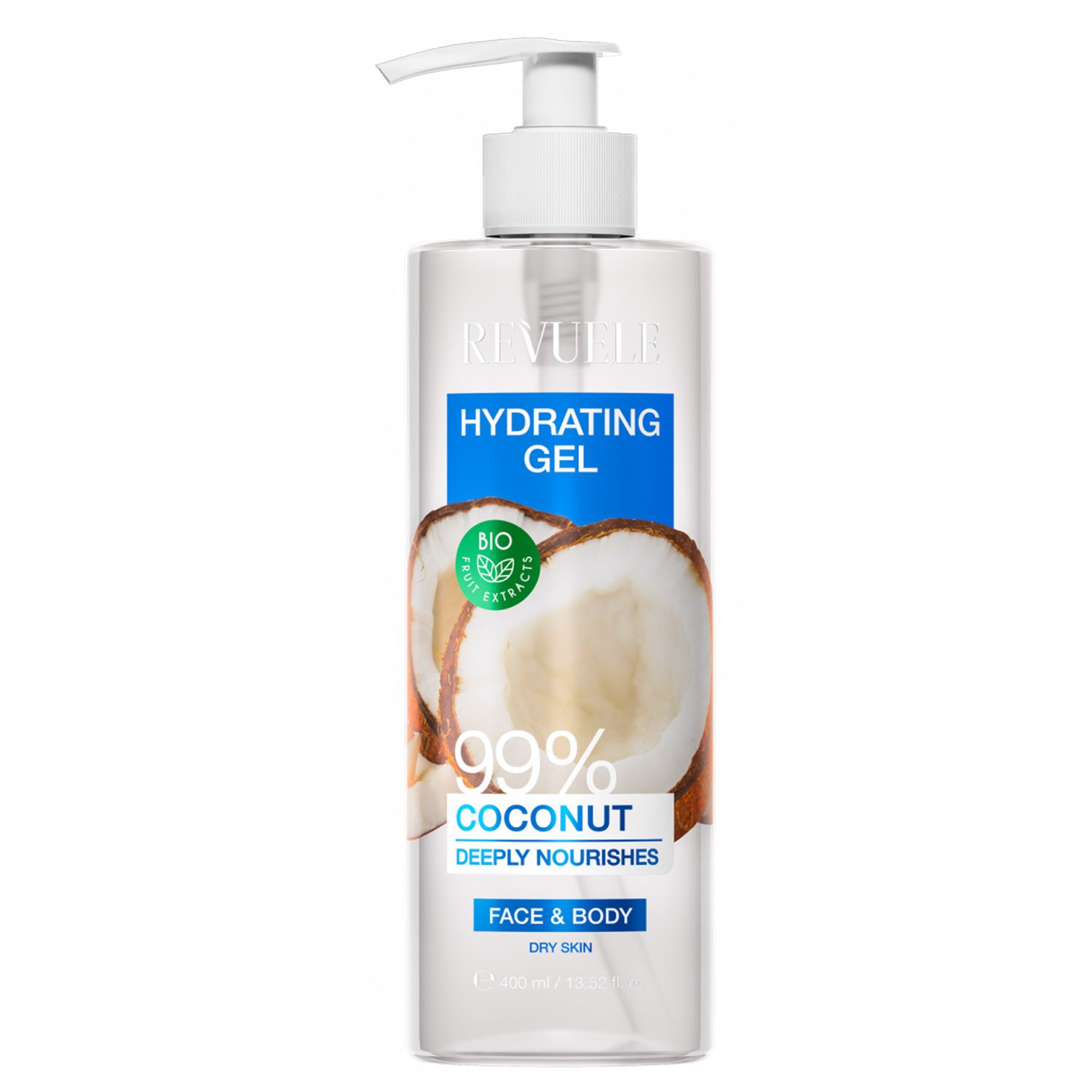Гель для тела Revuele Hydrating Gel 99% Coconut Deeply Nourishes, увлажняющий, 400 мл - фото 1