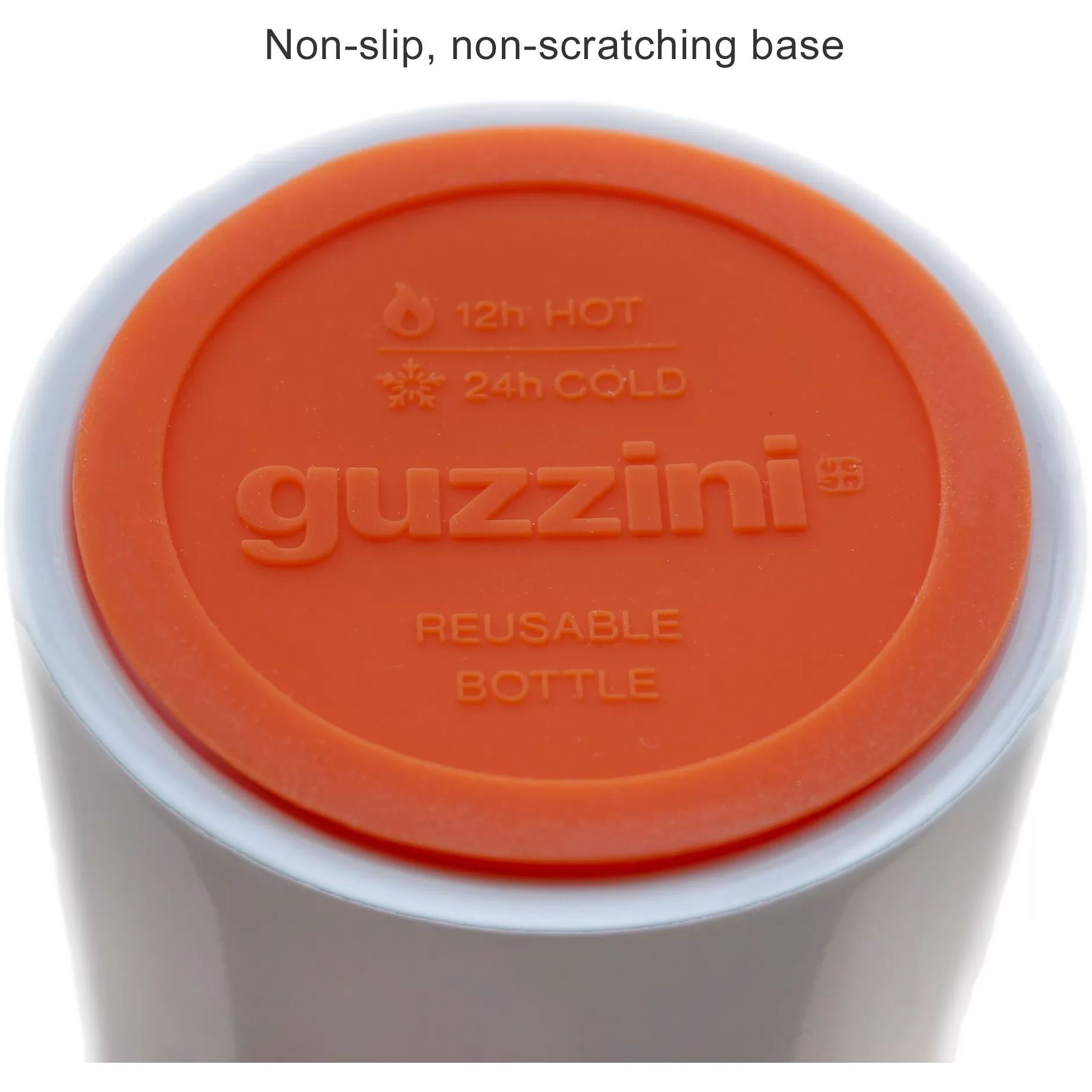 Термос-бутылка Guzzini On the go, 500 мл, белый с оранжевым (1167D652) - фото 3