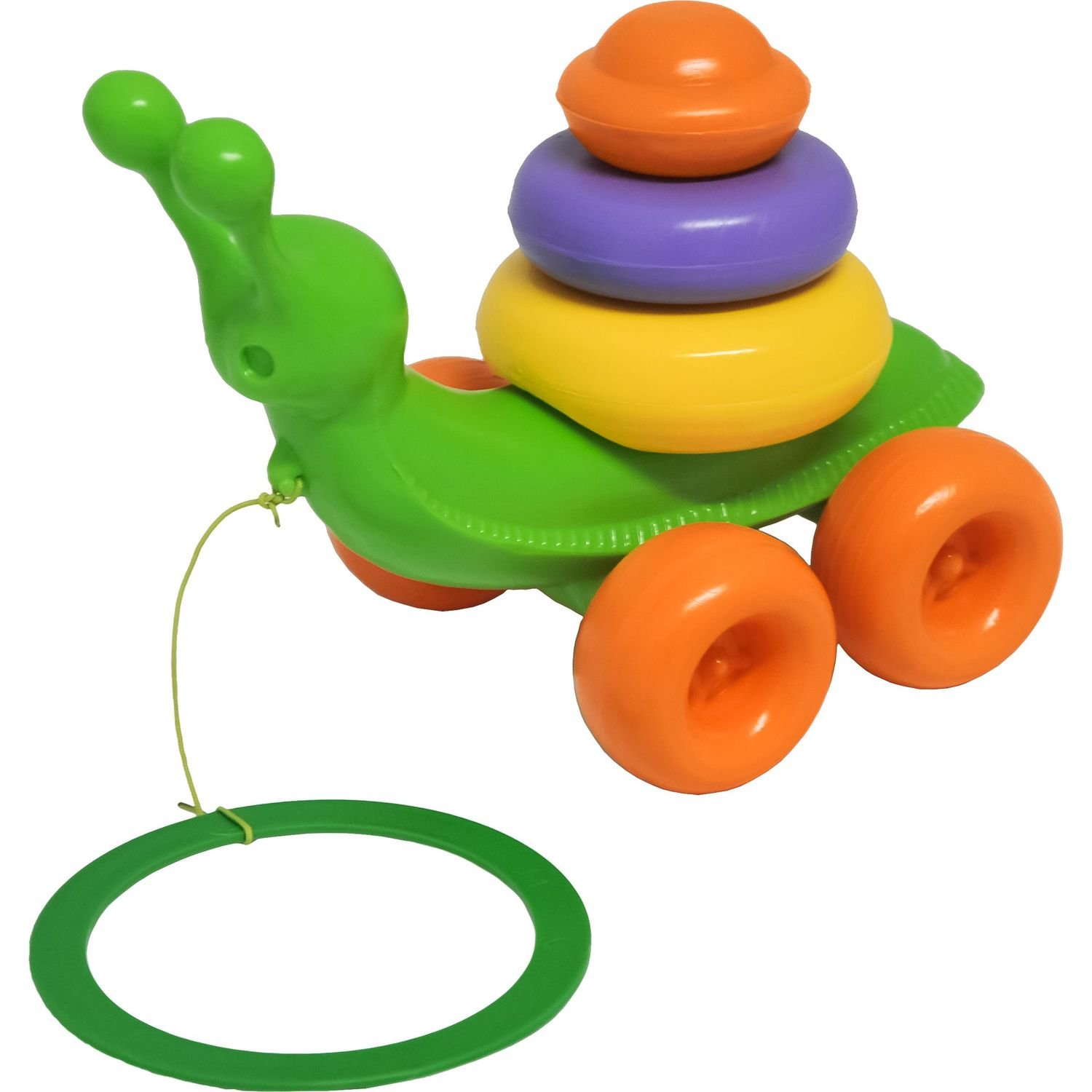 Іграшка-каталка Tigres Равлик, зелений (39770) - фото 1
