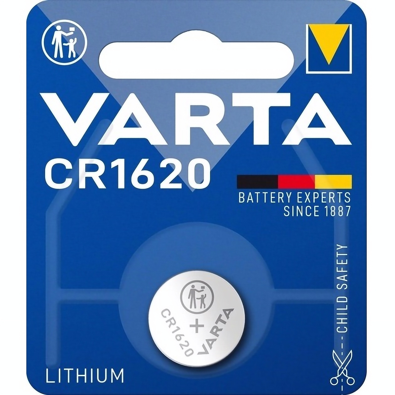 Батарейка Varta CR 1620 Bli 1 Lithium, 1 шт. (6620101401) - фото 1