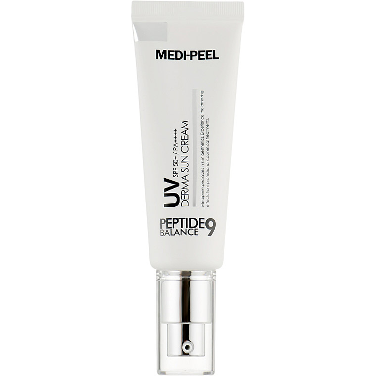 Солнцезащитный крем Medi-Peel Peptide 9 UV Derma Sun Cream SPF50+ PA+++, с пептидами, 50 мл - фото 1