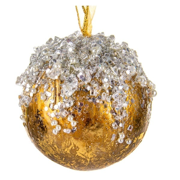 Елочное украшение Lefard Шар, 12 см, золотой (66-190) - фото 1