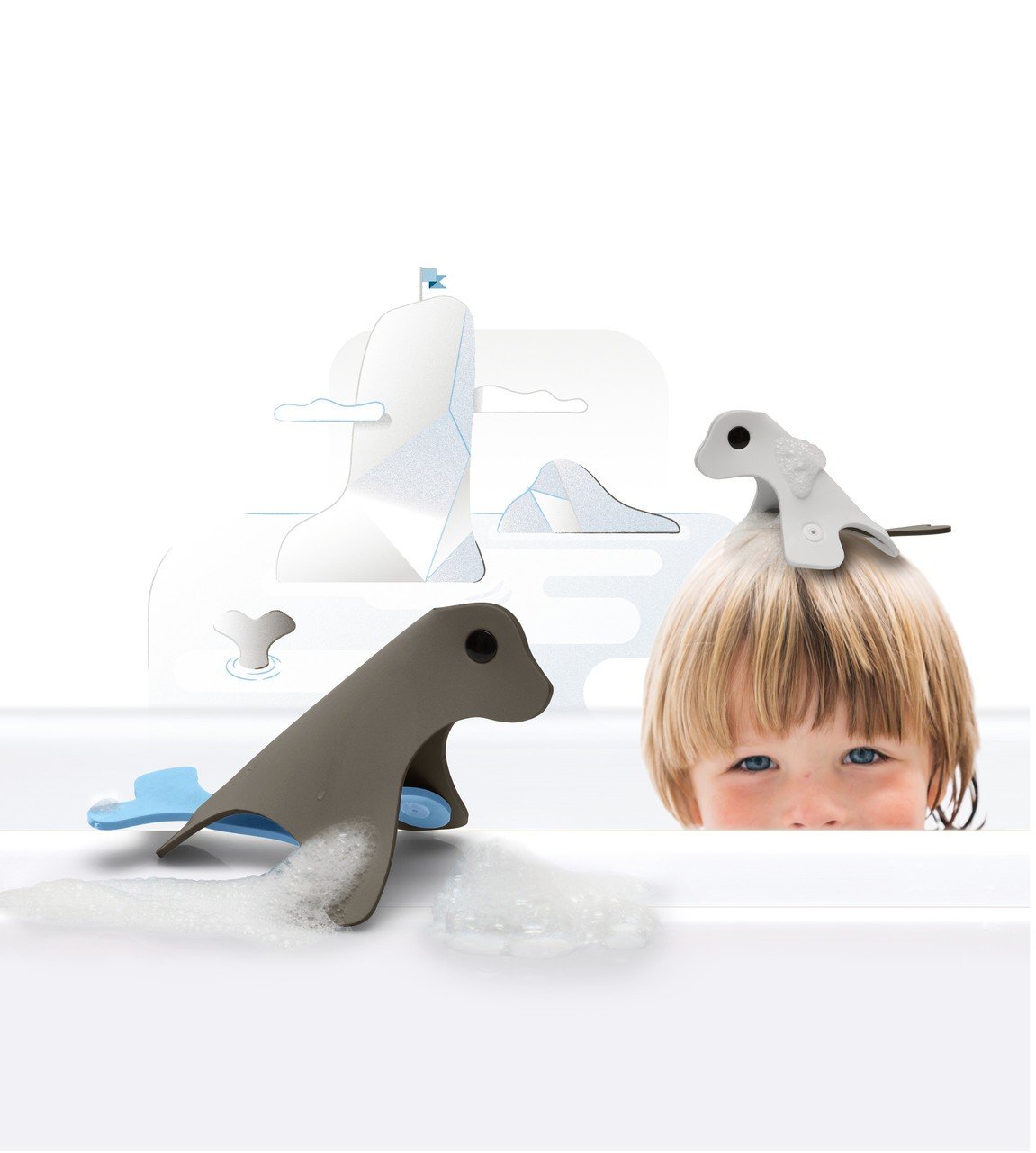 Іграшка для ванної Quut Quutopia 3D Тюлені, 5 деталей (171089) - фото 7